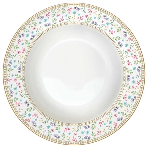 Porcelán mélytányér 21,5cm, Spring Bloom
