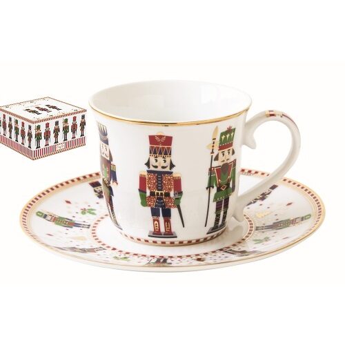Porcelán teáscsésze+alj 200ml dobozban, Nutcracker