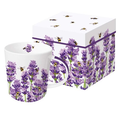 Porcelánbögre 0,35l dobozban, Bees & Lavender