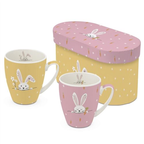 Porcelánbögre 0,35l dobozban,2db-os, Hello & Easter
