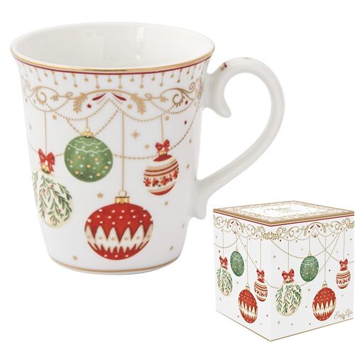 Porcelánbögre 275ml, dobozban, Christmas Eve