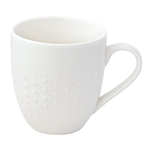 Porcelánbögre 320ml,Drops White