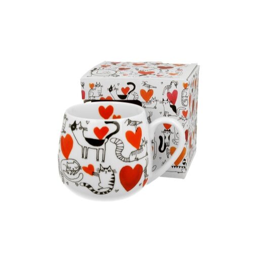 Porcelánbögre 430ml,dobozban,Serca