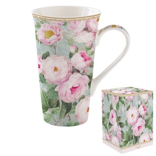 Porcelánbögre 600ml dobozban, Roses in Bloom
