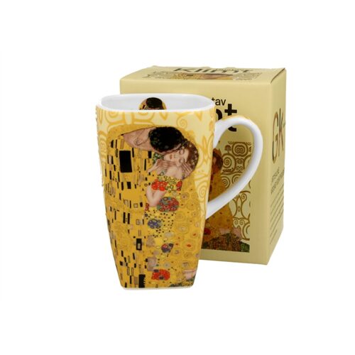 Porcelánbögre 650ml, dobozban, Klimt: The Kiss