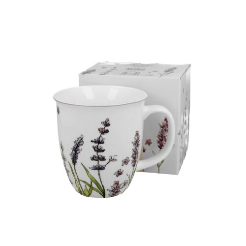 Porcelánbögre 650ml,dobozban,Classic Lavender