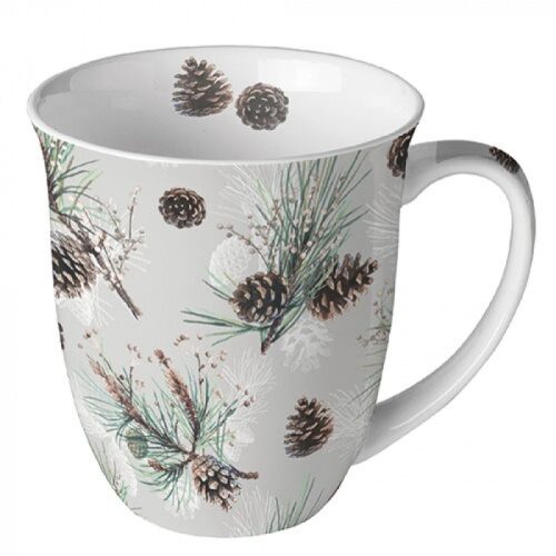 Porcelánbögre Fenyőtoboz Mindenütt 0,4L