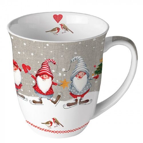 Porcelánbögre Korcsolyázó Törpék 0,4L