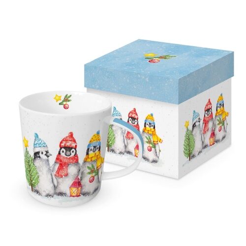 Porcelánbögre Sacred Penguins, 0,4l dobozban