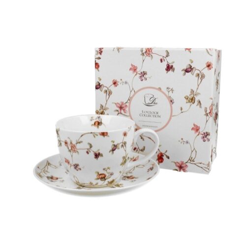 Porceláncsésze+alj 430ml dobozban, Safa