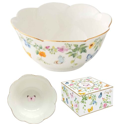 Porcelántálka 12cm, dobozban, Dancing Butterflies