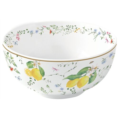 Porcelántálka 12cm, Fleurs et Citrons