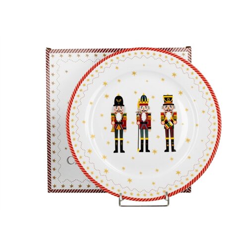 Porcelántányér 27cm, dobozban, Christmas Nutcracker