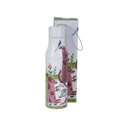 Rozsdamentes acél hőtartó útipalack duplafalú Dog Picnic, 0,5l