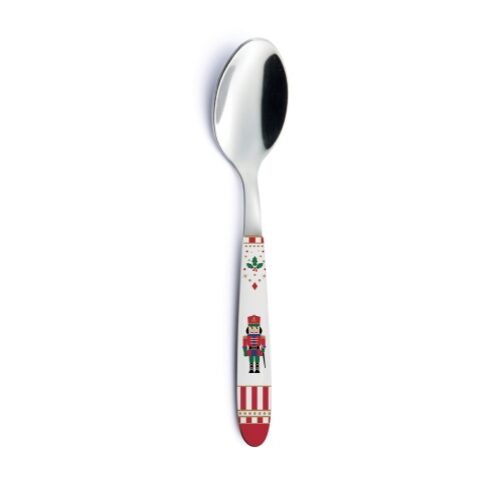 Rozsdamentes kiskanál műanyag dekorborítású nyéllel, Nutcracker