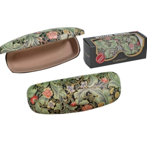 Szemüvegtok 16x6,5x4cm, műbőr/műanyag, William Morris