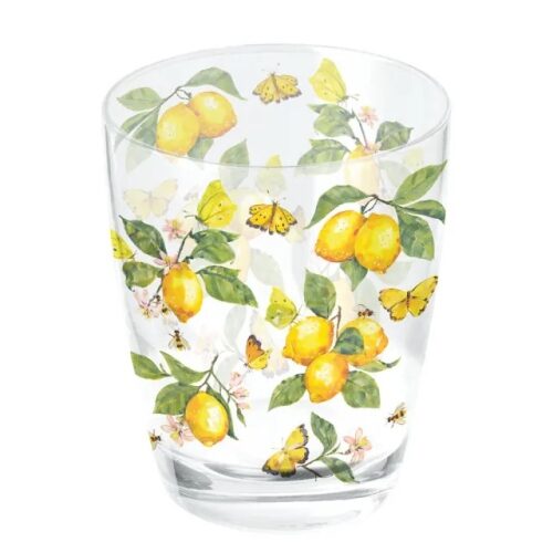 Üvegpohár 0,25l Fresh lemons white