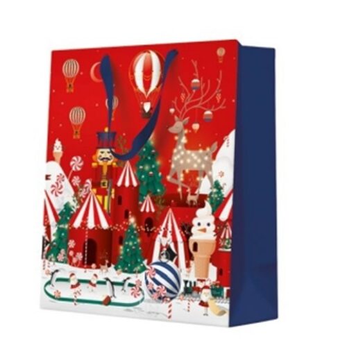 Winter Wonderland Christmas papír ajándéktáska medium 20x25x10cm