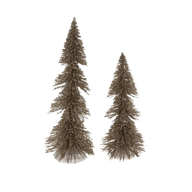 Fenyõ dekoráció glitteres 20 cm