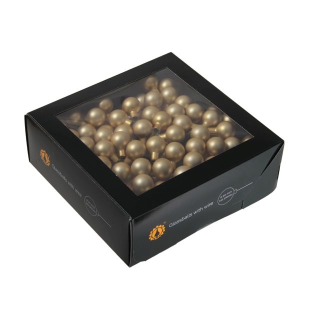 Gömb betûzõs 2 cm bright gold mat S/144