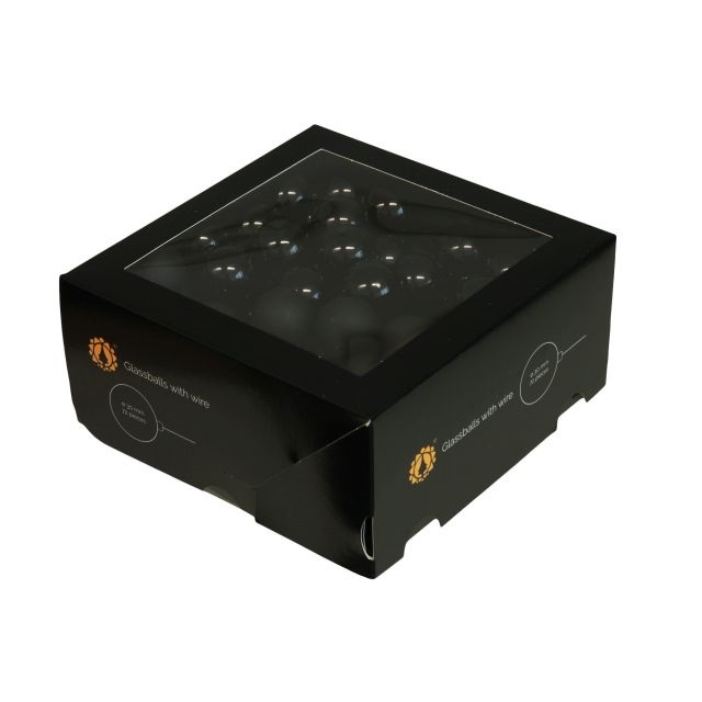 Gömb betûzõs 3 cm black S/72