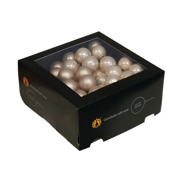 Gömb betûzõs 3 cm champagne combi S/72