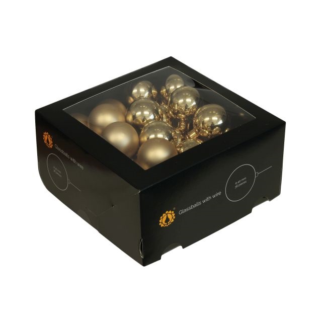 Gömb betûzõs 4 cm bright gold combi S/36