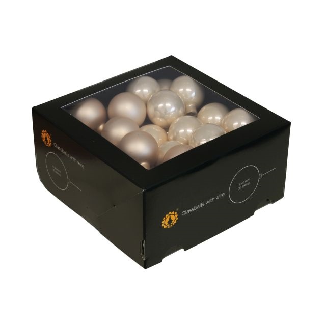 Gömb betûzõs 4 cm champagne combi S/36