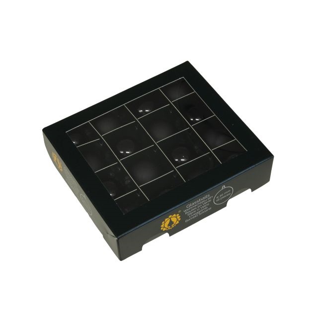 Gömb 3 cm black S/16