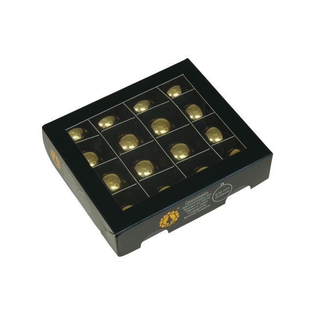 Gömb 3 cm bright gold shiny S/16