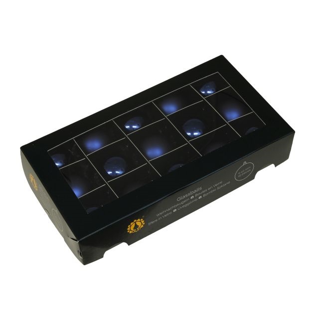 Gömb 4 cm night blue S/15