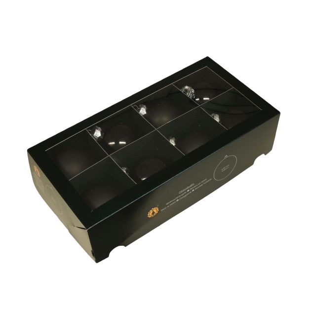 Gömb 8 cm black S/8