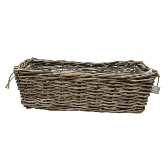Kosár szögletes bélelt 60x23x20 cm