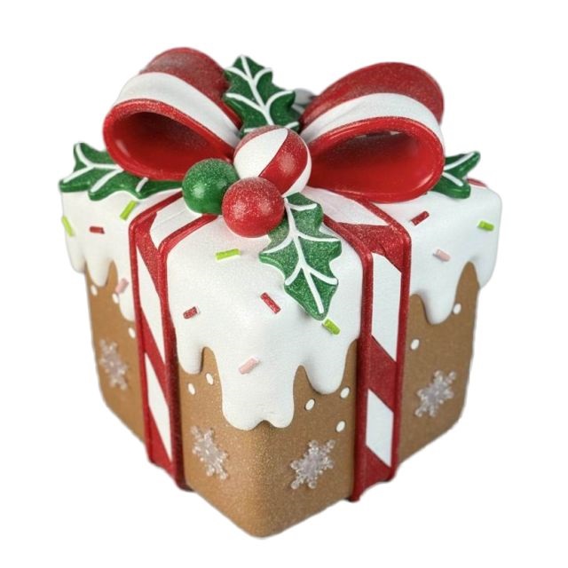 Mézeskalács ajándékdoboz glitteres