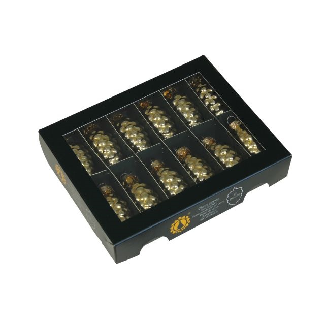 Toboz 6 cm bright gold shiny S/12