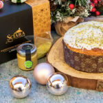 Sciara gluténmentes pisztáciás panettone 500 g, 90 g pisztáciakrémmel és 20 g aprított pisztáciával, ajándékcsomagolásban