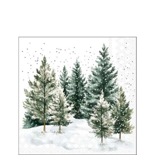 Papírszalvéta, Whispering Pines, 25x25cm, 20db-os