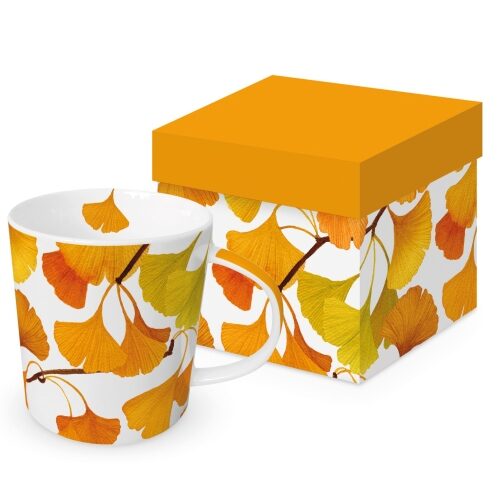Porcelánbögre dobozban, Gingko, 0,4l