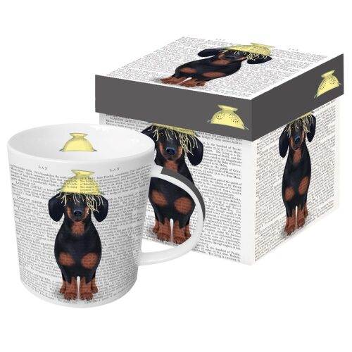 Porcelánbögre dobozban, Spaghetti Love, 0,4l