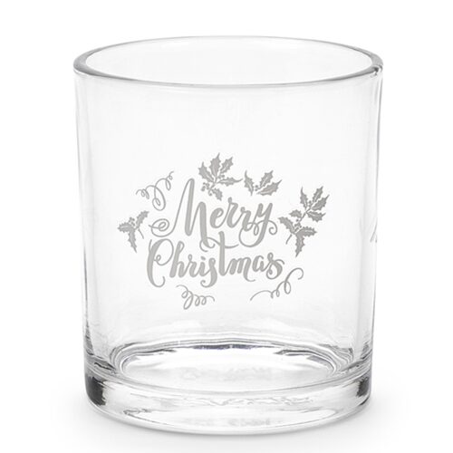Üvegpohár, Merry Christmas, 300ml